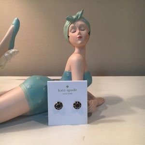 Kate Spade Black Enamel Studs